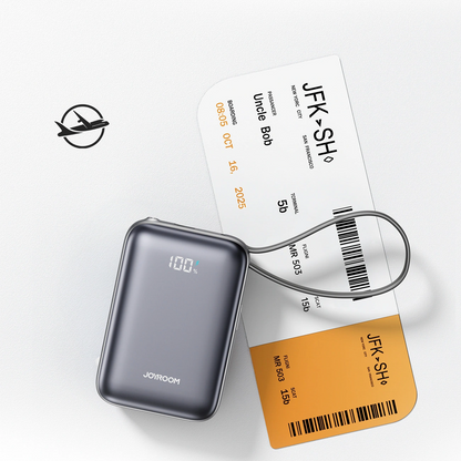 Zunanja baterija Joyroom JR-PBF29, 20000mAh, 22.5W, QC + PD, 1 x Lightning - 2 x USB-C, Črna