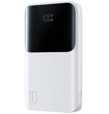 Zunanja baterija Joyroom JR-QP191, 10000mAh, 22.5W, QC + PD, 1 x USB-A - 2 x USB-C, Bela