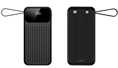 Zunanja baterija MaXlife MXPB-06, 10000mAh, 22.5W, QC + PD, 1 x Lightning - 2 x USB-A - 2 x USB-C, Črna