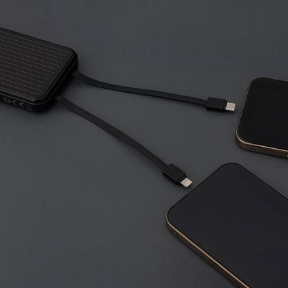 Zunanja baterija MaXlife MXPB-06, 10000mAh, 22.5W, QC + PD, 1 x Lightning - 2 x USB-A - 2 x USB-C, Črna