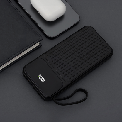 Zunanja baterija MaXlife MXPB-06, 10000mAh, 22.5W, QC + PD, 1 x Lightning - 2 x USB-A - 2 x USB-C, Črna