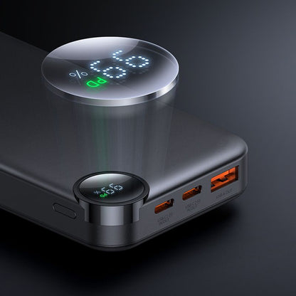 Zunanja baterija McDodo MC-3850 Display, 10000mAh, 30W, QC + PD, 1 x USB-A - 2 x USB-C, Črna