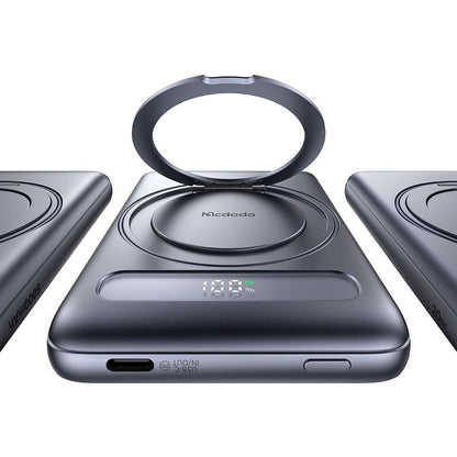 Zunanja baterija Wireless McDodo MC-8361 Meta, 5000mAh, 20W, PD + FQI, 1 x QI - 1 x USB-C, Siva
