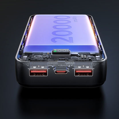 Zunanja baterija McDodo MC-4230, 20000mAh, 22.5W, QC + PD, 2 x USB-A - 1 x USB-C, Črna