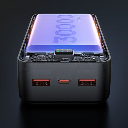 Zunanja baterija McDodo MC-4240, 30000mAh, 22.5W, QC + PD, 2 x USB-A - 1 x USB-C, Črna