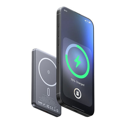 Zunanja baterija Wireless McDodo MC-4641 Meta, 5000mAh, 20W, PD + FQI, 1 x QI - 1 x USB-C, črna