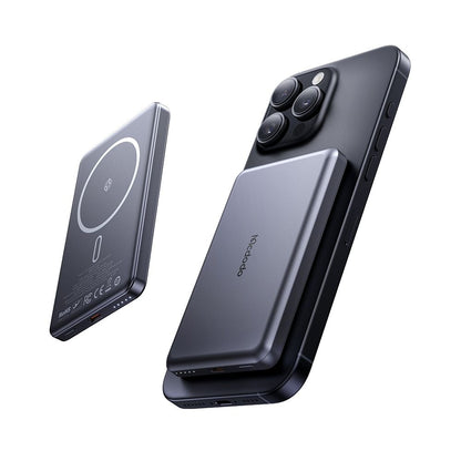 Zunanja baterija Wireless McDodo MC-4641 Meta, 5000mAh, 20W, PD + FQI, 1 x QI - 1 x USB-C, črna