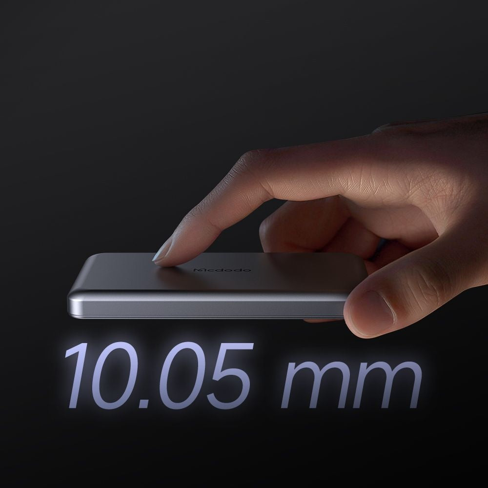 Zunanja baterija Wireless McDodo MC-4641 Meta, 5000mAh, 20W, PD + FQI, 1 x QI - 1 x USB-C, črna