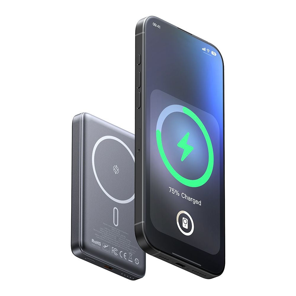 Zunanja baterija Wireless McDodo MC-4651 Meta, 10000mAh, 20W, PD + FQI, 1 x QI - 1 x USB-C, črna