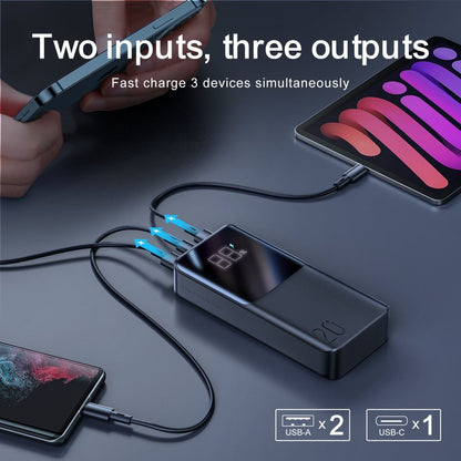 Zunanja baterija Joyroom, 20000mAh, 22.5W, QC + PD, 1 x USB-C - 2 x USB-A, Črna JR-QP192