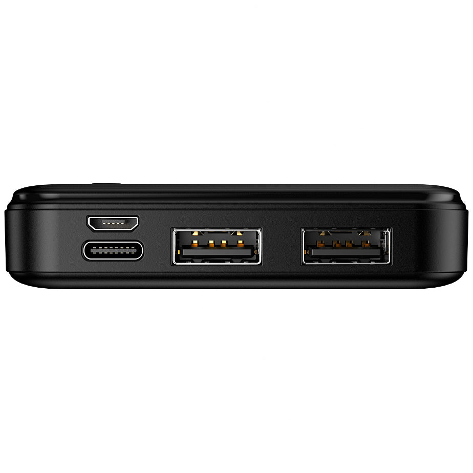 Zunanji akumulator MaXlife MXPB-01, 10000mAh, 12W, 2 x USB-A, črn