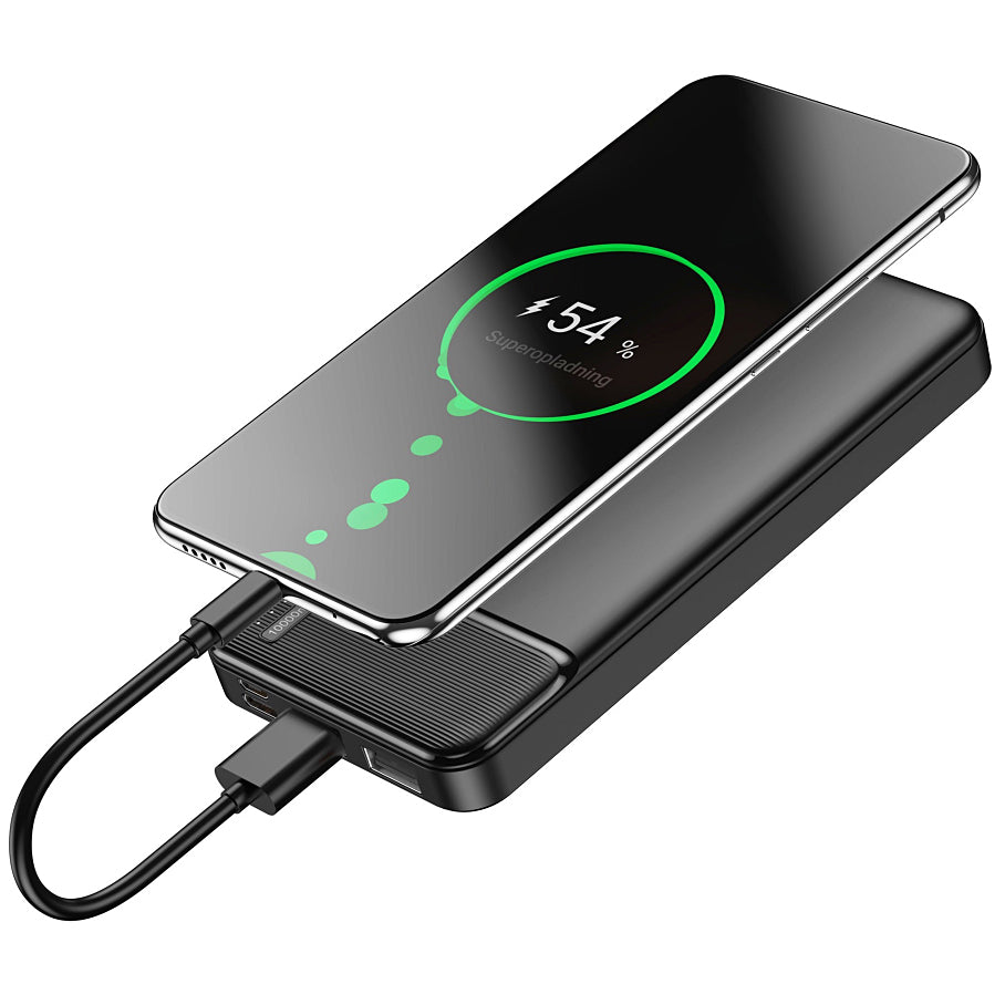 Zunanji akumulator MaXlife MXPB-01, 10000mAh, 12W, 2 x USB-A, črn