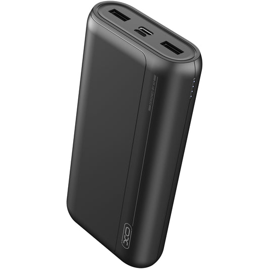 Zunanja baterija XO Design PR127, 20000mAh, 22.5W, QC + PD, 1 x USB-C - 2 x USB-A, Črna