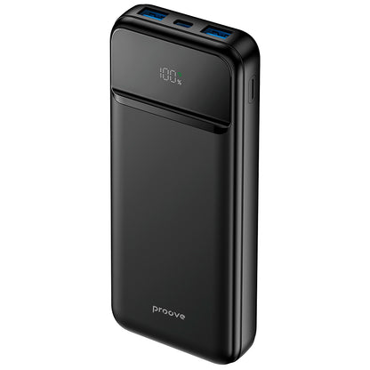 Zunanja baterija Proove Illuminator 2, 10000mAh, 22.5W, QC + PD, 2 x USB-A - 1 x USB-C, Črna PBIP10212201