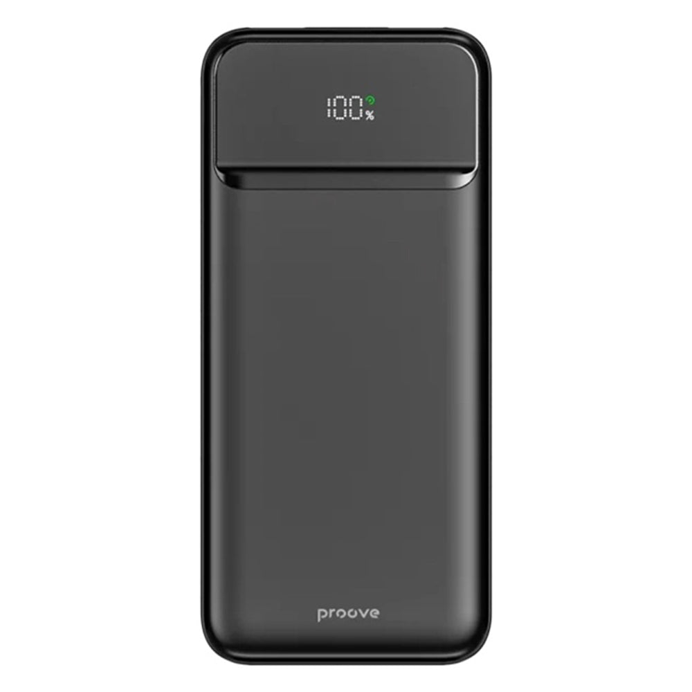 Zunanja baterija Proove Illuminator 2, 10000mAh, 22.5W, QC + PD, 2 x USB-A - 1 x USB-C, Črna PBIP10212201