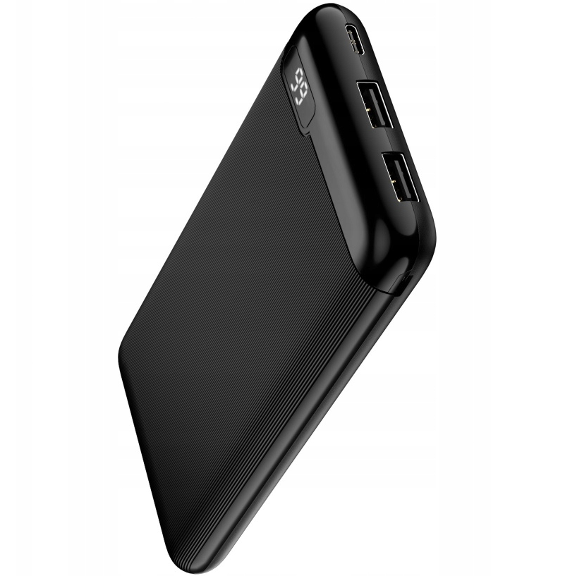 Zunanja baterija Setty SPBL-10, 10000mAh, 10W, 2 x USB-A, Črna