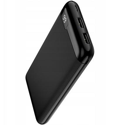 Zunanja baterija Setty SPBL-10, 10000mAh, 10W, 2 x USB-A, Črna