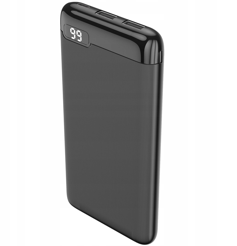 Zunanja baterija Setty SPBL-10, 10000mAh, 10W, 2 x USB-A, Črna