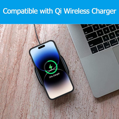 Zunanja baterija v obliki ohišja Wireless Techsuit Power Pro Battery za Apple iPhone 15 Plus, 8500mAh, črna