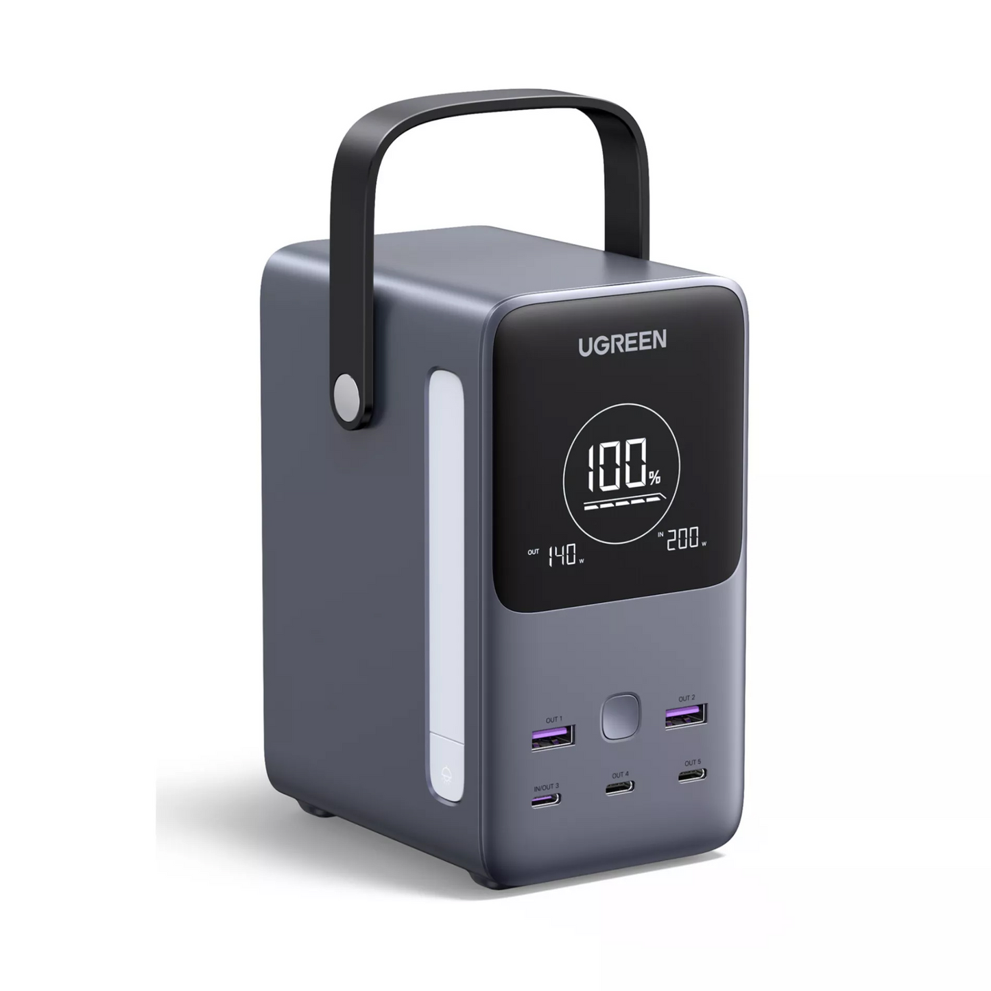 UGREEN PB770 External Battery, 48000mAh, 300W, QC + PD, 2 x USB-A - 3 x USB-C, Gray, Resealed