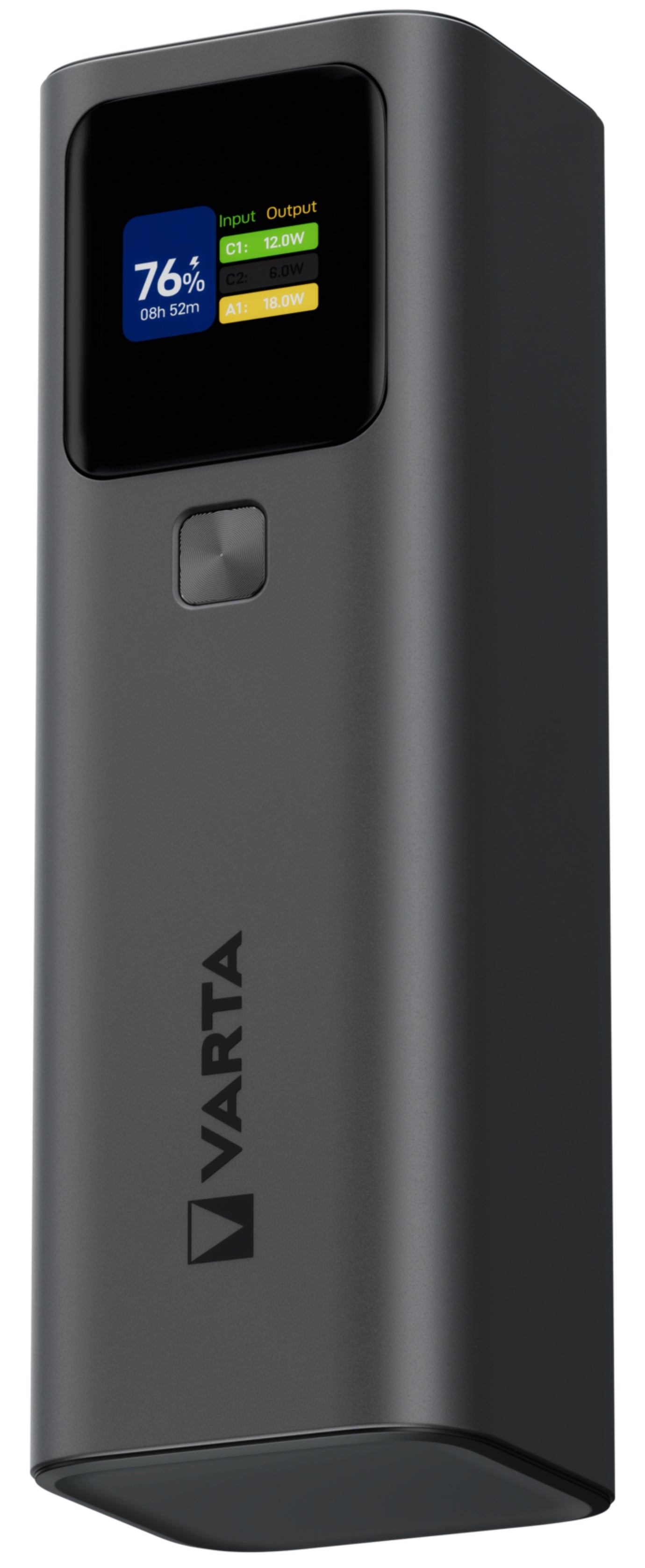 Zunanja baterija Varta High Speed, 27000mAh, 140W, QC + PD, 1 x USB-A - 2 x USB-C, Črna