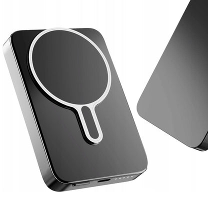 Zunanja baterija Wireless 3MK MagSnap Go, 10000mAh, 20W, PD + FQI, 1 x QI - 1 x USB-C, Siva