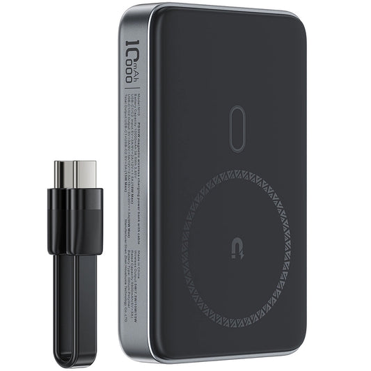 Zunanja baterija Acefast M10, 10000mAh, 30W, PD + FQI, 1 x QI - 2 x USB-C, črna