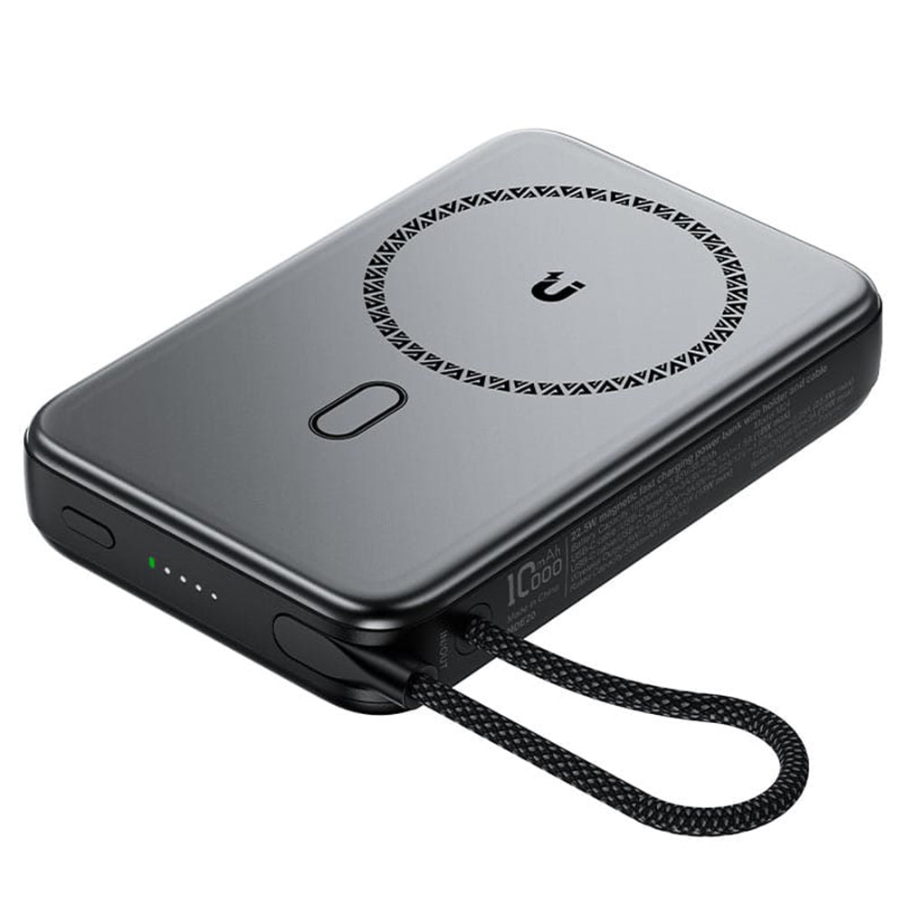 Zunanja baterija Acefast M24, 10000mAh, 22.5W, PD + FQI, 1 x QI - 2 x USB-C, siva