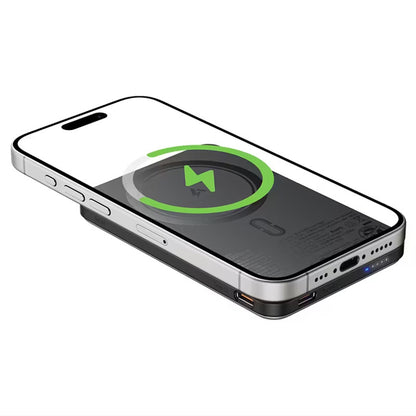 Zunanja baterija Acefast M30, 5000mAh, 20W, PD + FQI, 1 x QI - 2 x USB-C, črna