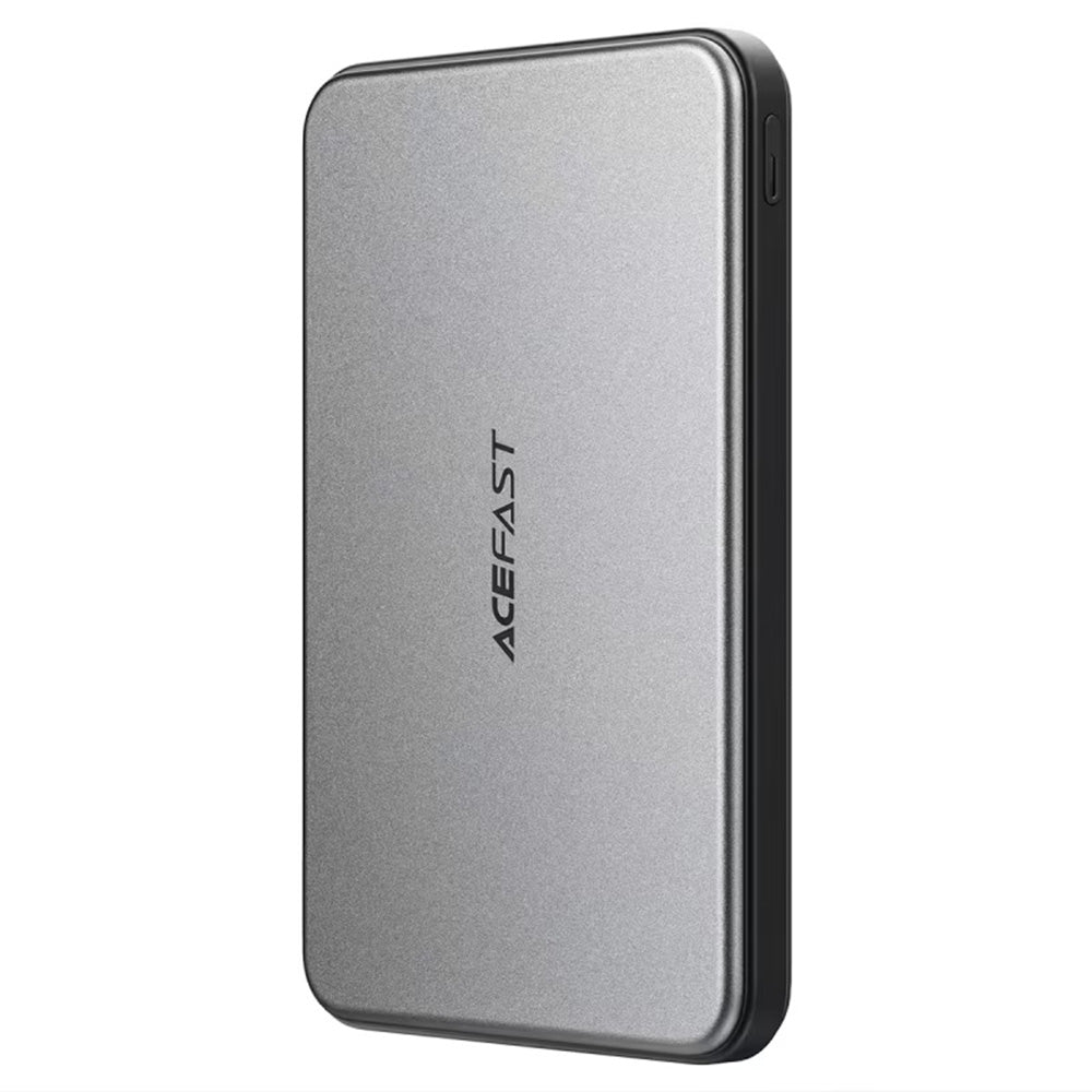 Zunanja baterija Acefast M30, 5000mAh, 20W, PD + FQI, 1 x QI - 2 x USB-C, črna