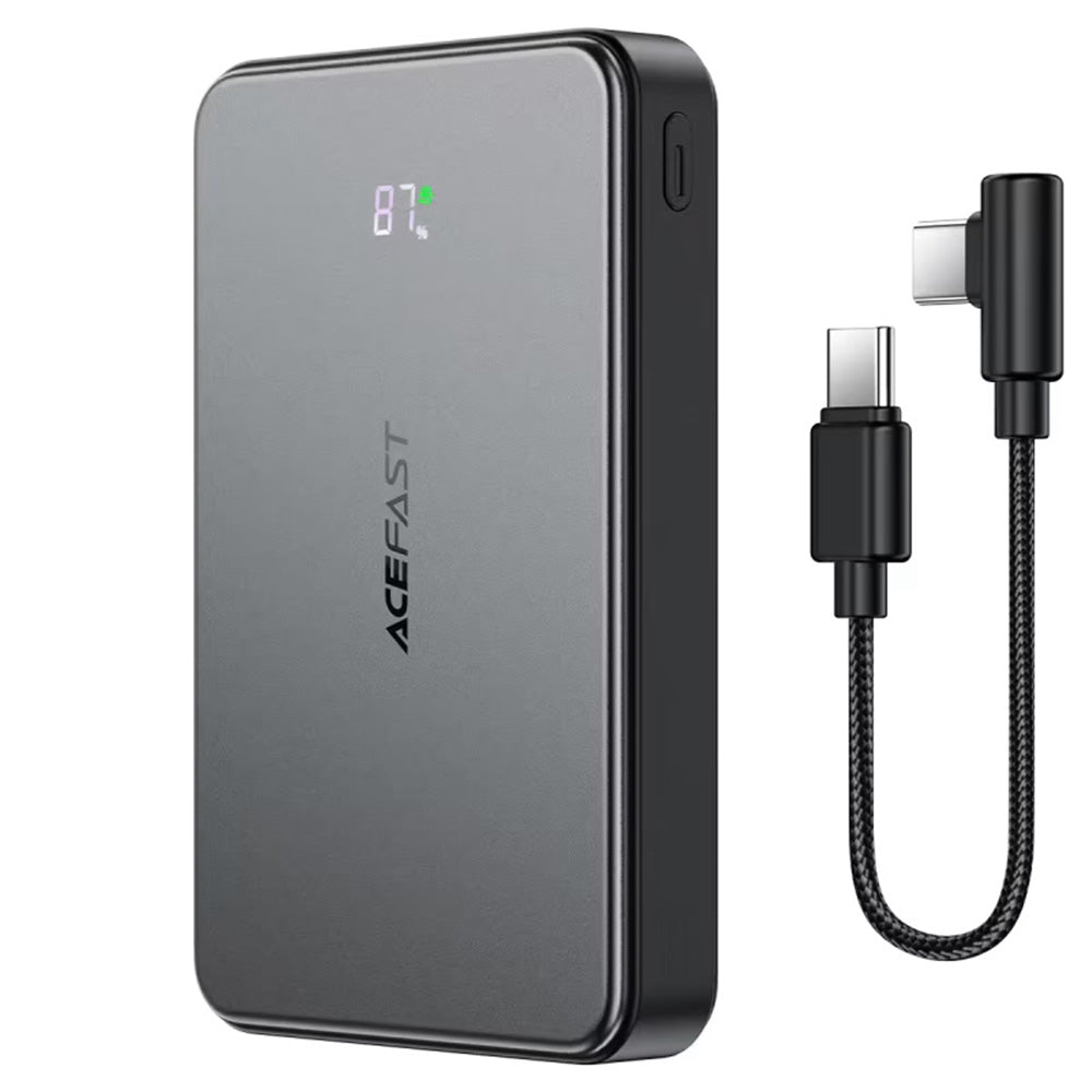 Zunanja baterija Acefast M31, 10000mAh, 22.5W, QC + PD + FQI, 1 x QI - 1 x USB-A - 2 x USB-C, črna
