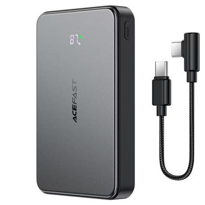 Zunanja baterija Acefast M31, 10000mAh, 22.5W, QC + PD + FQI, 1 x QI - 1 x USB-A - 2 x USB-C, črna