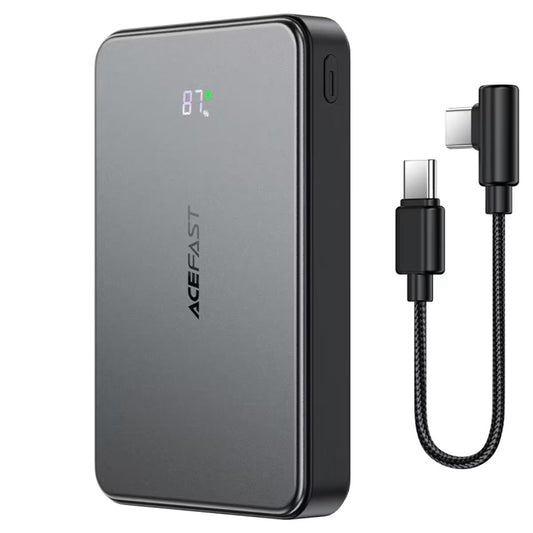Zunanja baterija Acefast M31, 10000mAh, 22.5W, QC + PD + FQI, 1 x QI - 1 x USB-A - 2 x USB-C, črna
