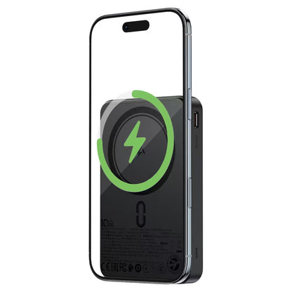 Zunanja baterija Acefast M31, 10000mAh, 22.5W, QC + PD + FQI, 1 x QI - 1 x USB-A - 2 x USB-C, črna