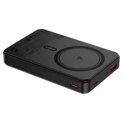 Zunanja baterija Acefast M31, 10000mAh, 22.5W, QC + PD + FQI, 1 x QI - 1 x USB-A - 2 x USB-C, črna