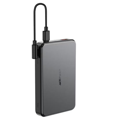 Zunanja baterija Acefast M31, 10000mAh, 22.5W, QC + PD + FQI, 1 x QI - 1 x USB-A - 2 x USB-C, črna