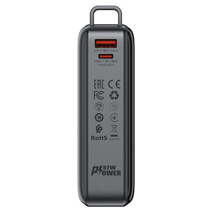Zunanja baterija Acefast M4, 20000mAh, 67W, PD, 1 x USB-A - 2 x USB-C, črna