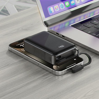 Zunanja baterija Acefast M4, 20000mAh, 67W, PD, 1 x USB-A - 2 x USB-C, črna