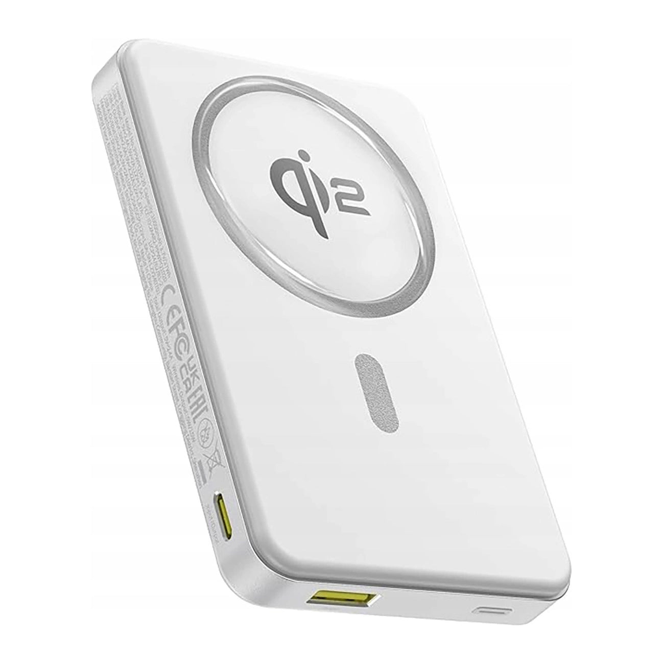 Zunanja brezžična baterija Baseus Airpow2 Qi2, 10000mAh, 22.5W, QC + PD + FQI, 1 x QI - 1 x USB-A - 1 x USB-C, Bela P10080000213-00