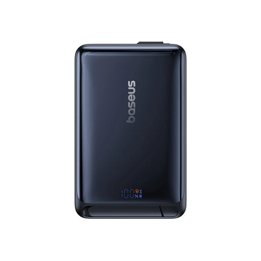 Zunanja baterija Baseus Nomos, 10000mAh, 45W, PD + FQI, 1 x QI - 2 x USB-C, Črna P10078800123-00