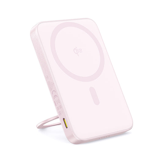 Zunanja baterija Baseus PicoGo, 5000mAh, 20W, PD + FQI, 1 x QI - 1 x USB-C, Roza P10076800413-00