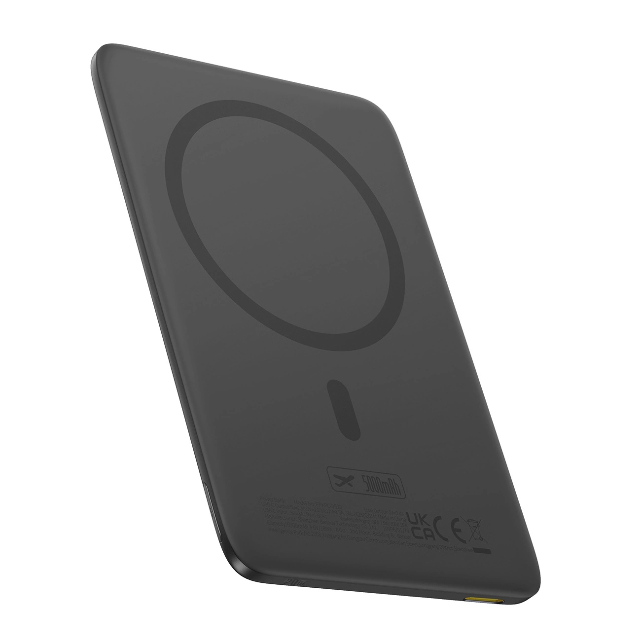 Zunanja brezžična baterija Baseus PicoGo AM41, 5000mAh, 20W, PD + FQI, 1 x QI - 1 x USB-C, črna