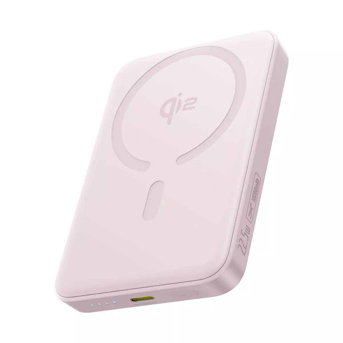 Zunanja baterija Wireless Baseus Enerfill FM12, 10000mAh, 22.5W, PD + FQI, 1 x QI - 1 x USB-C, Roza E0028502