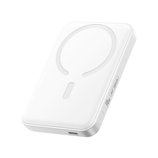 Brezžična zunanja baterija Baseus EnerFill FM11, 10000mAh, 30W, PD + FQI, 1 x QI - 1 x USB-C, Bela