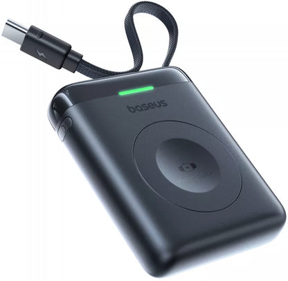 Brezžična zunanja baterija Baseus EnerFill FW11 za Apple Watch Series, 1640mAh, 5W, 1 x QI, črna E0205301