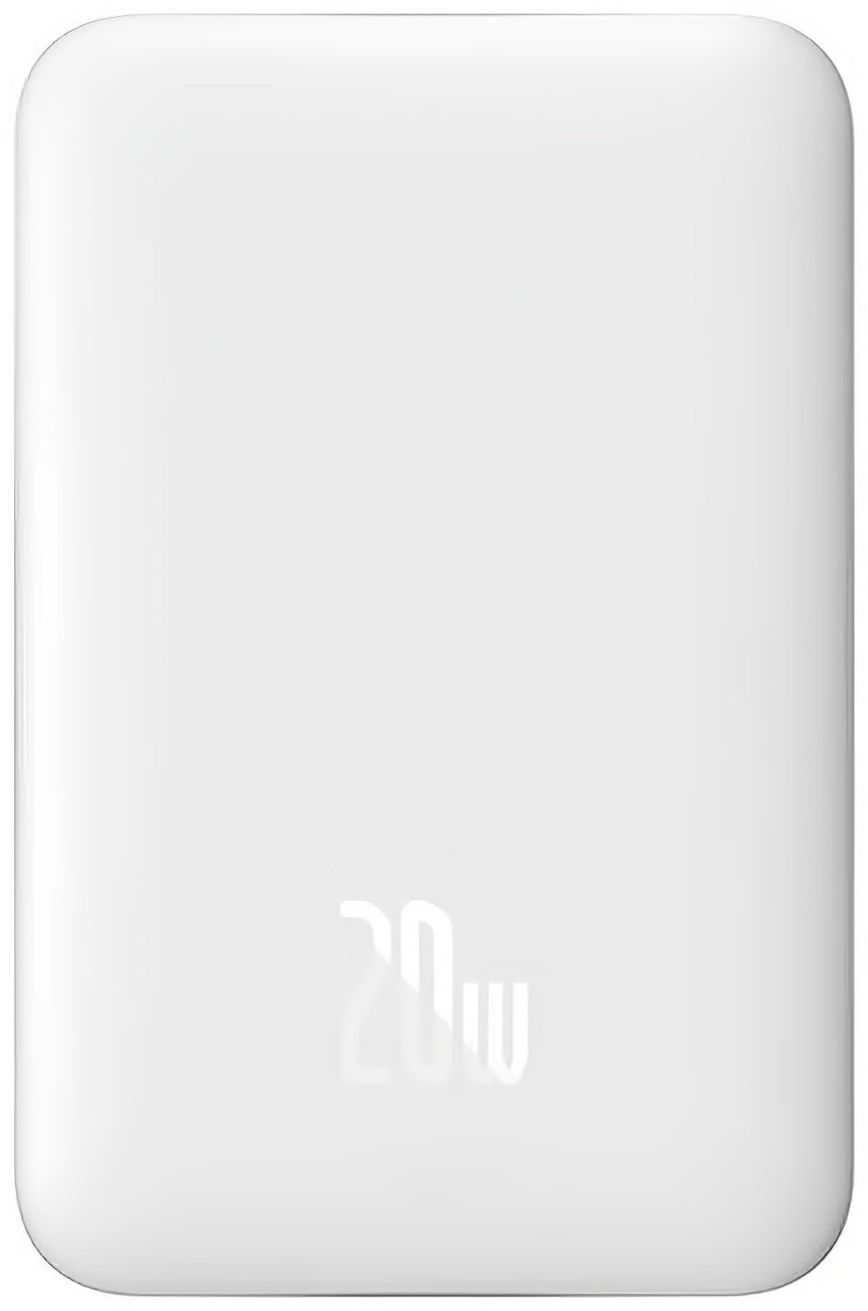 Zunanja baterija Baseus Magnetic Mini, brezžična, 10000mAh, 20W, PD + FQI, 1 x QI - 1 x USB-C, bela PPCX07002