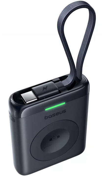 Brezžična zunanja baterija Baseus EnerFill FW11 za Apple Watch Series, 1640mAh, 5W, 1 x QI, črna E0205301