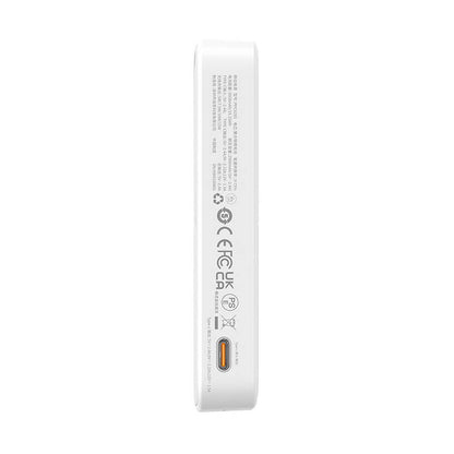 Zunanja baterija Wireless Baseus MagPro PPCXZ05, 5000mAh, 20W, PD + FQI, 1 x QI - 1 x USB-C, Bela P10064101223-00