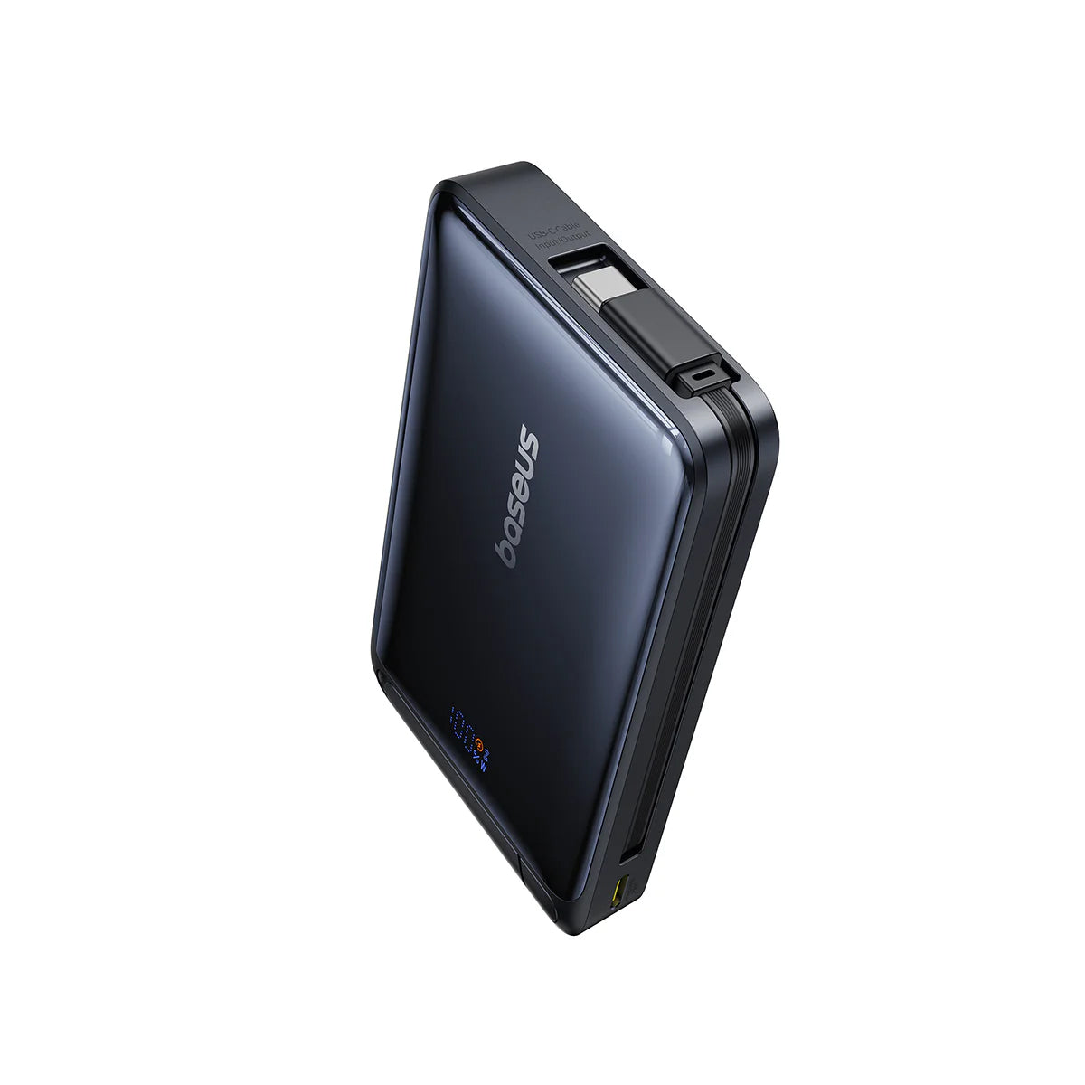 Zunanja baterija Baseus Nomos, 10000mAh, 45W, PD + FQI, 1 x QI - 2 x USB-C, Črna P10078800123-00