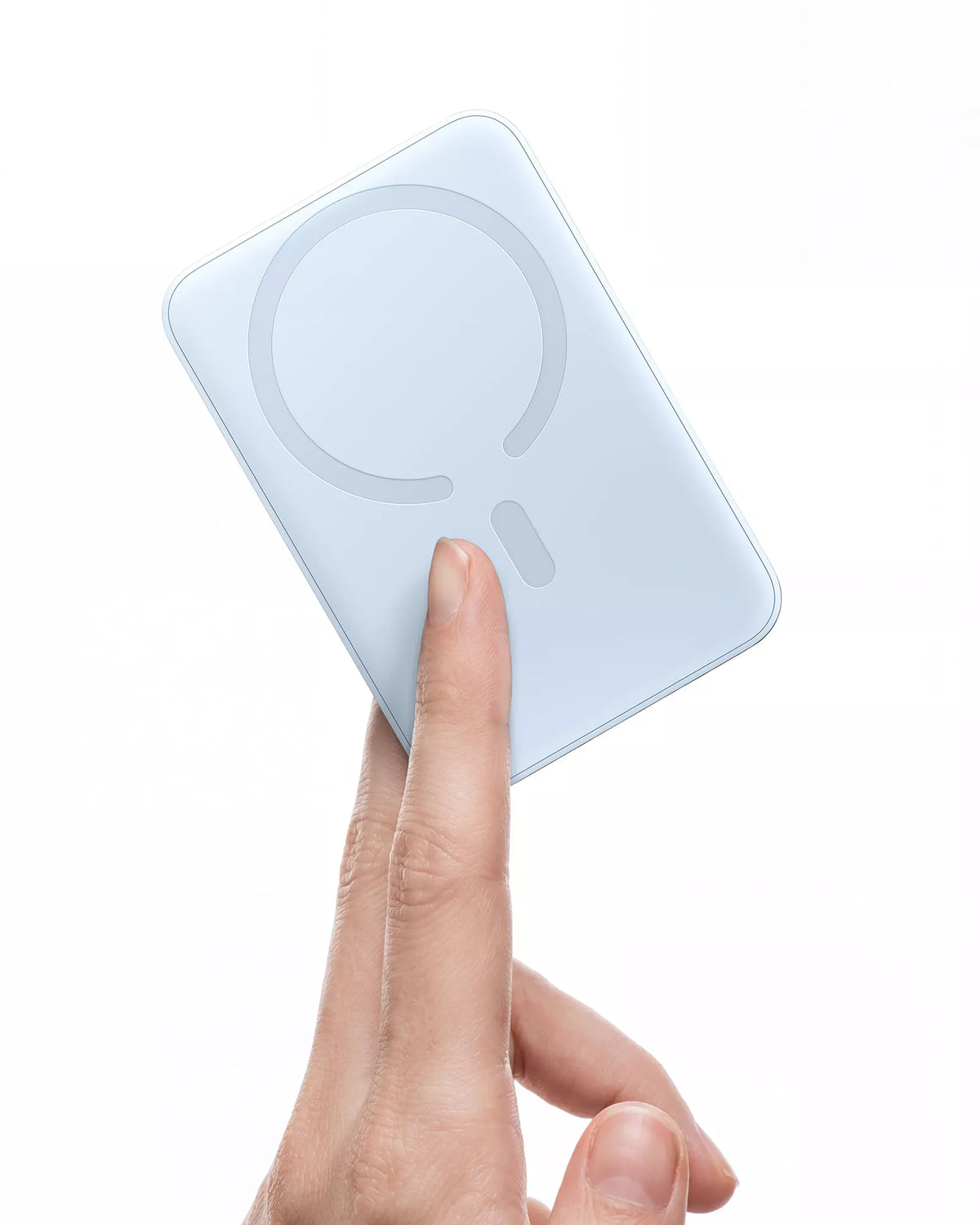 Brezžična zunanja baterija Baseus EnerFill FM11 Ultra-Mini, 10000mAh, 22,5W, PD + FQI, 1 x QI - 1 x USB-C, modra P1008210E313-00